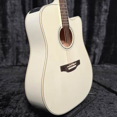 Takamine GD37CE Gloss Pearl White image 2