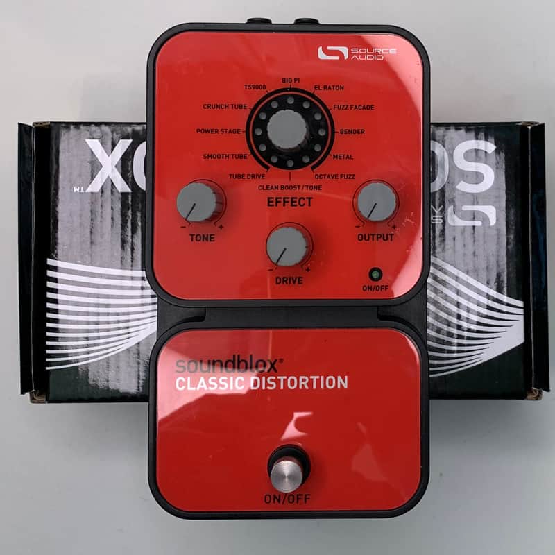 2010s Source Audio Soundblox Classic Distortion Red