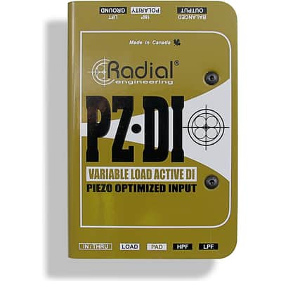 Radial Engineering PZ-DI Acoustic/Orchestral Instrument Active Direct Box image 1