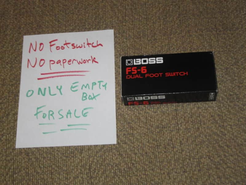 lightly handled (generally mostly very clean) Boss EMPTY BOX ONLY for FS-6 Dual Foot Switch (NO footswitch / NO paperwork) specifically from  2014 - but can be a home for a different year FS-6 footswitch (link for Manual in is description) image 1