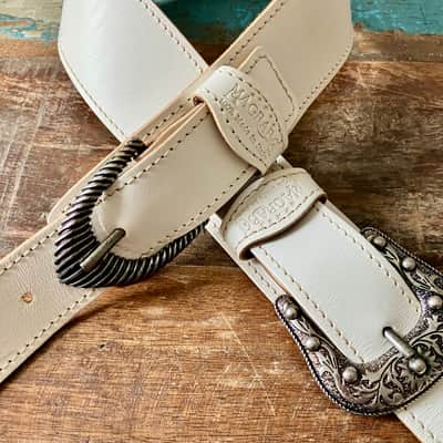 Magrabo Custom White Twin TS Core 7 cm Silver Sun & Groove Buckles image 2
