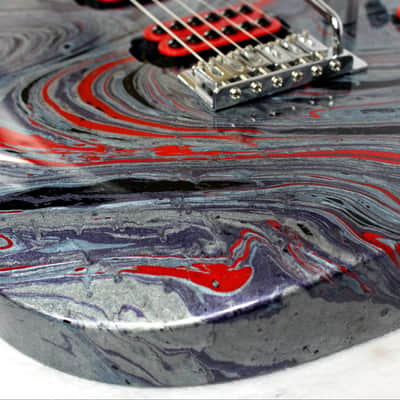 Custom Swirl Painted and Upgraded Ibanez Gio RG Electric Guitar image 18
