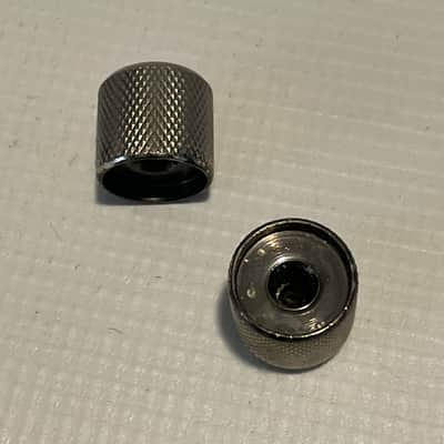 2000's Korean Era Ibanez S470QS S & RG Series Cosmo Black Factory Metal Push On Style Knob Set image 4