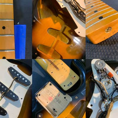 Fender ST57-90 Stratocaster '57 Reissue MIJ 1989 Sunburst Lacquer Finish USA PUs Japan w/ Hard Case image 24