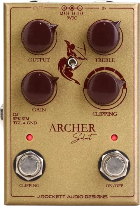 J Rockett Archer Select Overdrive Effects Pedal image 1