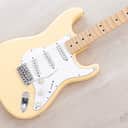 2016 Fender Yngwie Malmsteen Signature Stratocaster Yellow White w/ Seymour Duncan YJM & Tweed Case, Japan MIJ