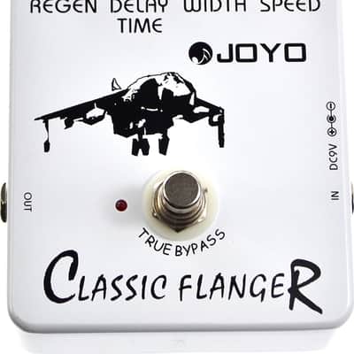 Joyo JF-07 Classic Flanger Pedal US Dealer w/ 2 Patch Cables image 2