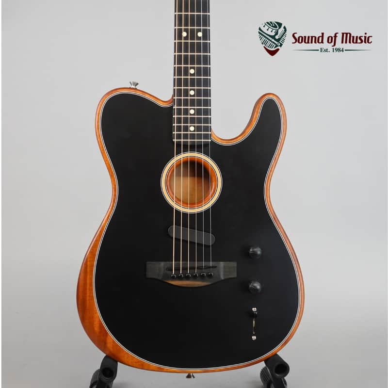 Fender American Acoustasonic Telecaster W/Gig Bag - Black (Used) image 1