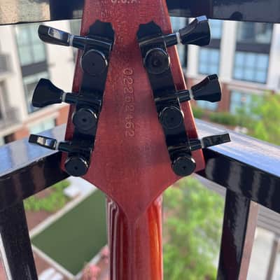 Gibson Flying V Crescent Moon 2002 - Worn Cherry image 8