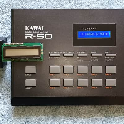 KAWAI R-50 w/ Replacement Light Up Display, Orig. Manual & Orig. Power supply Rare Vintage Drum Machine