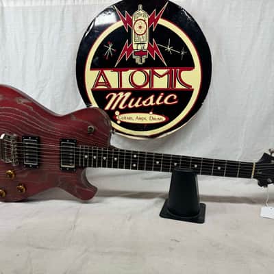 Knaggs Kenai T3 Satin Singlecut Guitar with Case 2017 - Burgundy Drift image 2