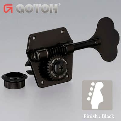 NEW Gotoh GB640 Super Light Weight 4-String Bass Guitar Tuning Machine - BLACK image 1