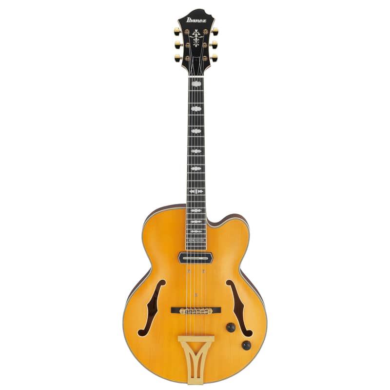 Ibanez Pat Metheny MP3 Guitar with Case Natural Amber Low Gloss image 1