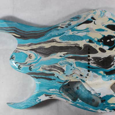Swirled Hardtail RGD Guitar body fits Ibanez (tm) 7 string RG and UV Necks J1272 image 3