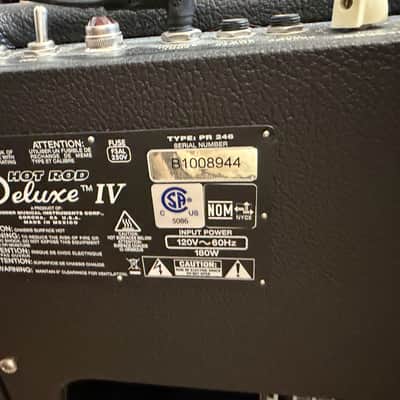 Fender Hot Rod Deluxe IV 3-Channel 40-Watt 1x12" Guitar Combo 2018 - Present - Black image 4
