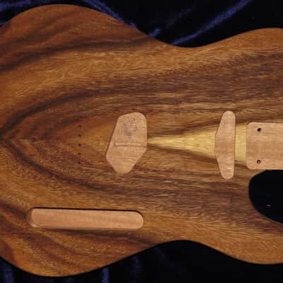 Acacia Koa Top \ Mahogany Telecaster Tele Body 4lbs 14oz #3679  *IMPORT CHARGES INCLUDED image 2