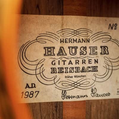 1987 Hermann Hauser III Segovia Model Vintage Classical Guitar, Spruce & Brazilian Rosewood w/ Case image 6