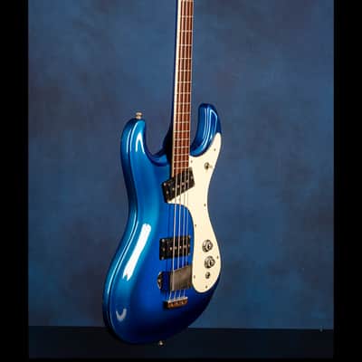 Mosrite 'Custom' Ventures Bass 1966 Metallic Blue Floral image 15