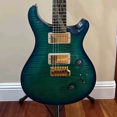 PRS Paul Reed Smith Custom 24 Tree of Life PRISTINE! COA & Case - Makina Blue image 1