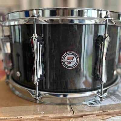 British Drum Company Super 7, 13" x 7" Snare Drum 2020 - Handcrafted from sumptuous Purpleheart veneers with an outer finished in high-gloss lacquered Fiddleback Sycamore image 3