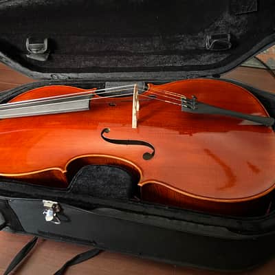 Beautiful 4/4 Panis Angelicus Cello w/ Bow & Hard Rolling Case image 22