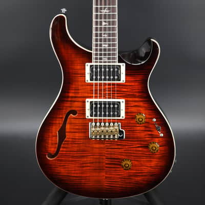 PRS SE Custom 24 Semi-Hollow Piezo 2025 - Present - Orange Tiger Smokeburst image 2