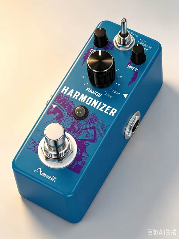 AMUZIK LEF-3807 Harmonizer Pedal, Polyphonic Pitch Shifter Detune Effect True Bypass Compact Metal Guitar Stompbox--Shipped from Irvine Warehouse in California by USPS image 1