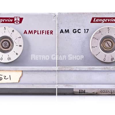 Langevin AM GC 17 Mic Preamps Stereo Pair #2 Vintage Rare AM17 PSU Serviced image 2