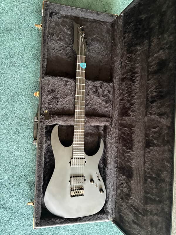 Ibanez RGRTB621 Iron Label Electric Guitar - Black Flat 2023 - Hardshell Case Included image 1