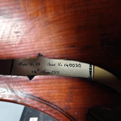 Klaus Mueller Etude Model No. 111 14” Size Violin 1990s image 8