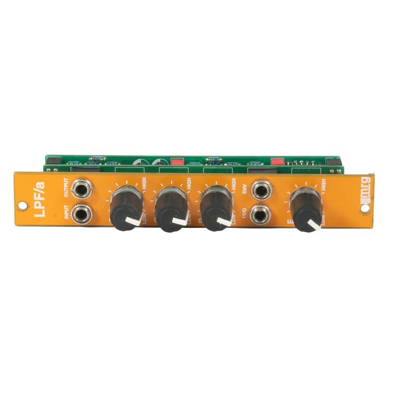 MRG Synthesizers - LPF/a 18dB+6dB VCF Low Pass Filter Special Edition Panel with Ribbon Cable - USED image 1
