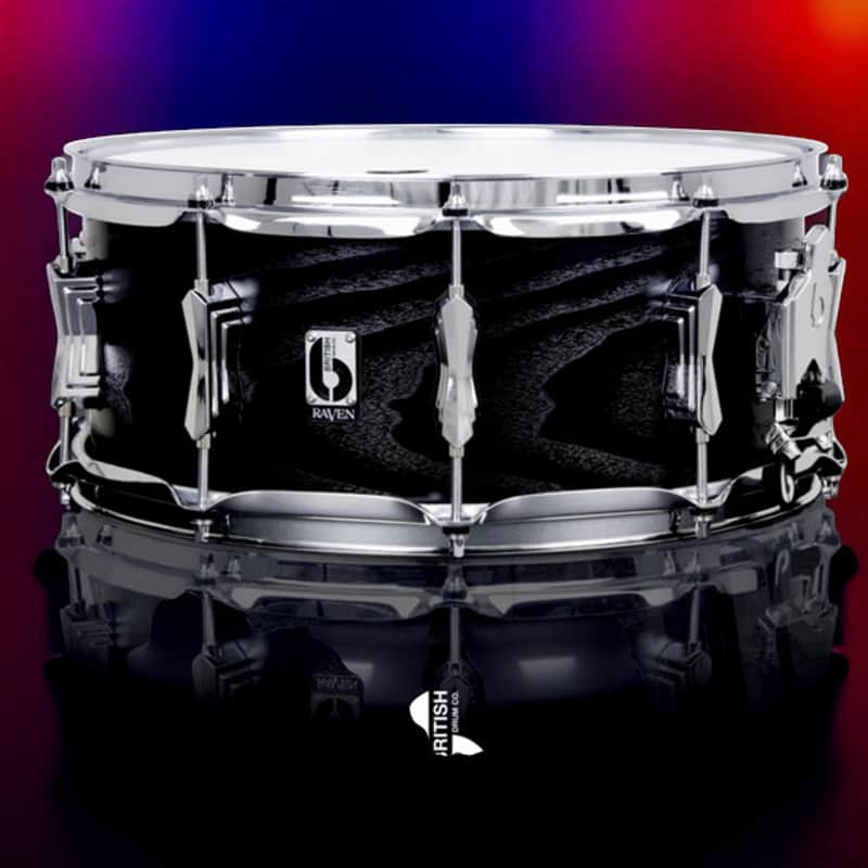 British Drum Co. Raven 14"x6" Snare Drum - Maple/Cherry, Handcrafted UK image 1