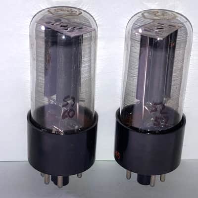 1953 Raytheon 5Y3GT JAN Mil-Spec Rectifier Tubes, Matched Pair, Tested, Matched Codes image 4