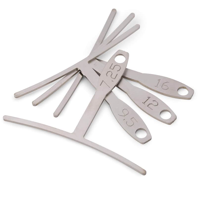 StewMac Understring Radius Gauges, Standard Width, Set of 4 - (7-1/4", 9-1/2", 12", and 16") image 1