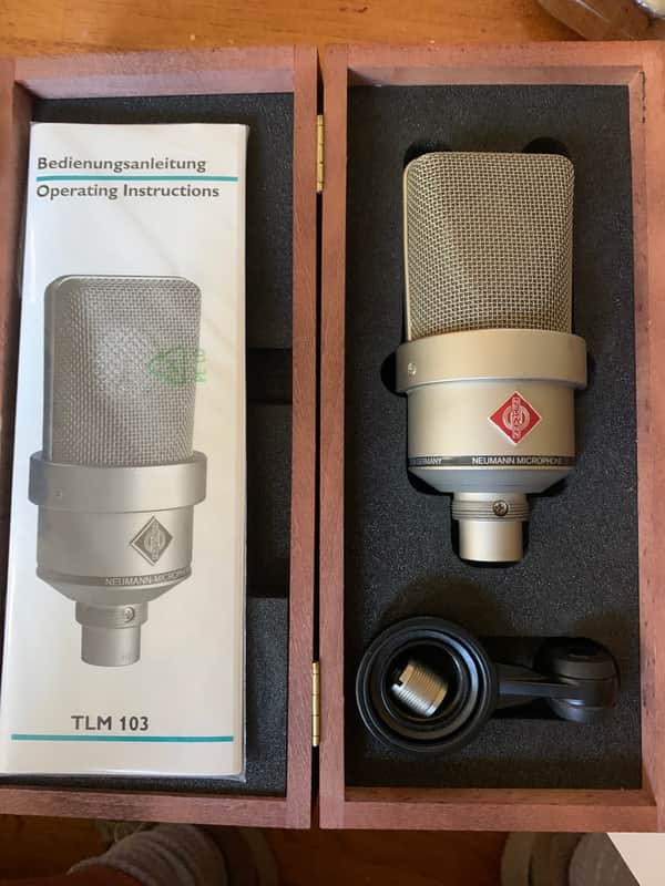 Neumann TLM 103 Large Diaphragm Cardioid Condenser Microphone Stereo Pair 1997 - Present - Nickel image 1