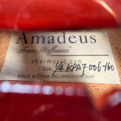 Franz Hoffman Amadeus 1/4 Violin  KPA7006-160 with Hardshell Case and Bow image 3
