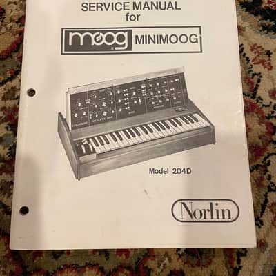 Original MiniMoog Model D Service Manual Bundle image 1