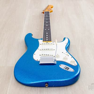 2022 Fender Custom Shop Limited Edition ‘65 Stratocaster Journeyman Relic Aged Blue Sparkle, Mint w/ Case, COA, Tags image 11