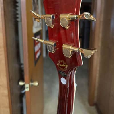 EPIPHONE ALLEN WOODY RUMBLEKAT BASS - WINE RED image 6