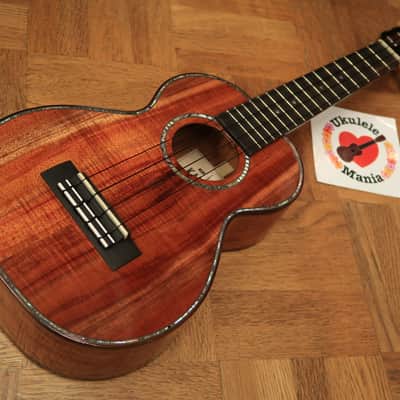Kamaka HF 2D2I 100 Custom Slot head Concert Ukulele with Paua Shell Binding #3217 2016 Gloss Finish image 3
