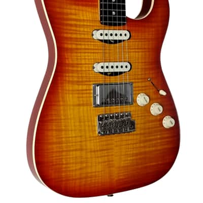 2024 Fender Masterbuilt 1963 Stratocaster Paul Waller Custom Shop - Aged Cherry Sunburst image 2