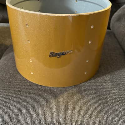 Rogers Holiday Tom Shells - 13” and 16” 1960s - Walopus Champagne Sparkle (Looks more like Sahara Sparkle) image 2