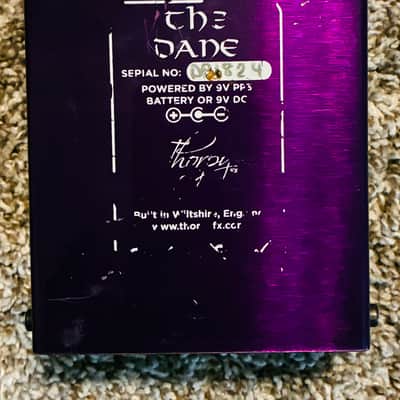 ThorpyFX The Dane Peter Honore Signature Overdrive / Boost 2010s - Silver / Purple image 3