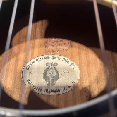 Gibson Style U Harp Guitar 1902 - 1927 - Ebony image 5