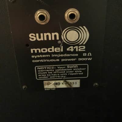 Sunn Enforcer 412 1984 Black image 2