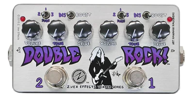 Zvex Double Rock Vexter Dual Distortion Pedal | Reverb