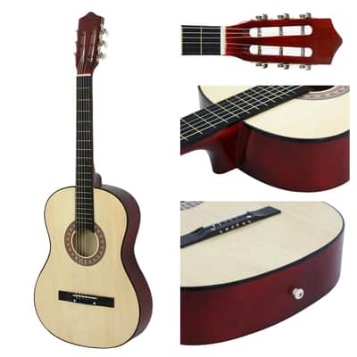 38" Kids Acoustic Guitar Full Size 6-String Guitar for Starter Beginner Natural image 2