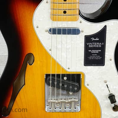 Fender Vintera II '60s Telecaster Thinline with Maple Fretboard - 3-Color Sunburst image 5