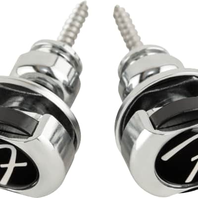 Genuine Fender Infinity F Logo Strat/Tele Guitar Strap Locks Straplocks - CHROME image 15