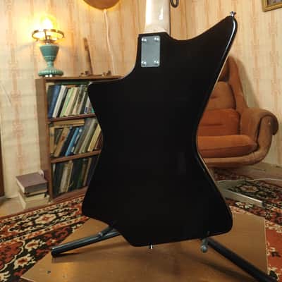 Krunk Ani Style Black Custom Guitar Soviet Era Reissue Rare USSR Retro image 9